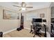 Inviting office with desk setup, neutral walls, bright window and ample space for productivity at 1726 York S St, Gulfport, FL 33707