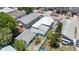 Aerial view of the home exterior and the surrounding neighborhood at 2306 W Ivy St, Tampa, FL 33607