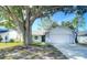Charming one-story home with a well-manicured lawn and mature tree at 2707 Lakeville Dr, Tampa, FL 33618
