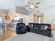 Comfortable living room space with an open layout to the kitchen at 2707 Lakeville Dr, Tampa, FL 33618