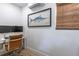 Home office featuring a modern desk setup, comfortable chair, and natural light at 3236 San Pedro St, Clearwater, FL 33759