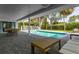 Inviting covered patio with a refreshing pool, perfect for outdoor dining and relaxation at 3236 San Pedro St, Clearwater, FL 33759