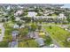 Aerial view showing the property near a complex, waterways, and residential neighborhood at 4600 Chancellor Ne St, St Petersburg, FL 33703