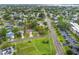 Aerial view displaying property, road access, and proximity to local businesses and neighborhood at 4600 Chancellor Ne St, St Petersburg, FL 33703