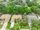 Aerial view of a house showing the front yard, roof, and landscaping at 4942 Willow Ridge Ter, Valrico, FL 33596