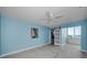 Stylish main bedroom featuring contemporary design elements, marble floors, and ample natural light at 5 Gateshead Dr # 308, Dunedin, FL 34698