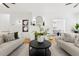 Bright living room with fireplace and open floor plan at 516 14Th Ne Ave, St Petersburg, FL 33701