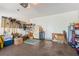 Spacious garage with epoxy floors, ample storage, and organization system at 5225 5Th N Way, St Petersburg, FL 33703