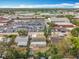Aerial view of a residential area near a school, highlighting community and accessibility at 6269 50Th N Ave, St Petersburg, FL 33709