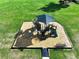 Aerial view of community playground with slides, climbing structures, and shaded seating at 7554 Wallflower Trl, Wesley Chapel, FL 33545