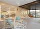 Outdoor patio with furnishings and sliding doors leading indoors at 911 S Florida Ave, Tarpon Springs, FL 34689