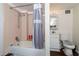Full bathroom featuring a shower over the tub and a sink and toilet at 1142 7Th Nw St, Largo, FL 33770