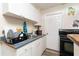 Kitchen features white cabinets, black appliances, and a sink under the cabinets at 1142 7Th Nw St, Largo, FL 33770
