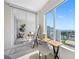 Bedroom view with a scenic balcony and expansive water views, perfect for relaxation at 1325 Snell Isle Ne Blvd # 810, St Petersburg, FL 33704