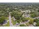 Beautiful aerial view of a neighborhood filled with mature trees and charming single-Gathering homes at 1402 E Powhatan Ave, Tampa, FL 33604