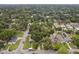 An aerial view of a lush, green neighborhood with tree-lined streets and well-maintained homes at 1402 E Powhatan Ave, Tampa, FL 33604