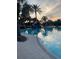 Inground pool with a slide nearby at 1600 Still River Dr, Venice, FL 34293