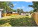 Fenced backyard offering privacy and space for outdoor activities and entertaining at 3317 W Iowa Ave, Tampa, FL 33611