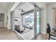 Open patio with a view of outdoor seating area and the pool at 3850 Bonfire Dr, Odessa, FL 33556