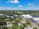 A high angle showcases a residential area alongside commercial establishments on a sunny day, full of trees and neighborhood charm at 5010 8Th N Ave, St Petersburg, FL 33710