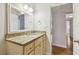 Bathroom featuring a granite countertop vanity and tiled floors at 5010 8Th N Ave, St Petersburg, FL 33710