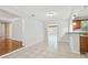 Spacious dining room with tile floors and a view to the living room at 5010 8Th N Ave, St Petersburg, FL 33710