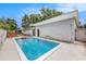 Beautiful pool with a sun-soaked patio, perfect for outdoor enjoyment, and backyard relaxation at 5250 12Th N St, St Petersburg, FL 33703