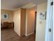Bedroom featuring a built-in Murphy bed, providing versatile space-saving options and a minimalist design at 5900 Shore S Blvd # 512, Gulfport, FL 33707