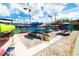 A colorful collection of kayaks stored at the community kayak rack at 5900 Shore S Blvd # 512, Gulfport, FL 33707