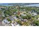 Beautiful aerial view of the neighborhood, showcasing the property's proximity to the bay and lush surroundings at 7427 4Th N Ave, St Petersburg, FL 33710