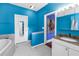 Well-appointed bathroom with a soaking tub, vanity, and modern finishes offers comfort and convenience at 7427 4Th N Ave, St Petersburg, FL 33710