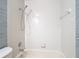 Clean bathroom featuring a shower, offering convenience and functionality at 120 Colony South Dr, Tarpon Springs, FL 34689