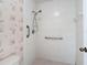 Shower stall with grab bars and seat at 120 Colony South Dr, Tarpon Springs, FL 34689