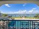 Gorgeous waterfront pool and patio with breathtaking bay views at 191 1St W St, Tierra Verde, FL 33715