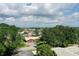 Aerial view of a waterfront property with lush greenery and a beautiful neighborhood at 2017 Iowa Ne Ave, St Petersburg, FL 33703