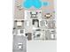 Floor plan showcasing an open layout, spacious bedrooms, a private pool and elegant dining area at 2017 Iowa Ne Ave, St Petersburg, FL 33703