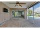 Poolside patio with ample space for seating and entertaining, featuring a view to interior spaces at 2017 Iowa Ne Ave, St Petersburg, FL 33703