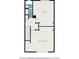Layout of the second floor showing the primary bedroom, bathroom, hall and second bedroom at 202 Mindy Dr, Largo, FL 33771