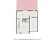 Detailed first-floor plan showcasing the kitchen, dining area, living room, bath, and garage layout at 202 Mindy Dr, Largo, FL 33771