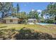 Backyard featuring the pool and a covered patio at 2353 Dora Dr, Clearwater, FL 33765
