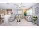 Comfortable living room featuring neutral colors, modern sofas, and decorative floral accents at 5785 15Th N Ave, St Petersburg, FL 33710