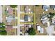 Aerial view of the property highlighting its central location within a friendly neighborhood at 6110 16Th St, Zephyrhills, FL 33542