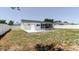 Expansive backyard features a screened-in porch and concrete patio, perfect for entertaining at 6110 16Th St, Zephyrhills, FL 33542