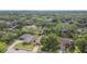 Aerial view of a home in a mature neighborhood, featuring tree-lined streets at 854 Village Way, Palm Harbor, FL 34683