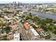 Breathtaking aerial view of a coastal neighborhood, highlighting waterfront property and lush green landscaping at 904 Villa Venicia Way, Tampa, FL 33606