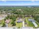 Picturesque aerial view of a home nestled amongst lush trees in a serene community at 9091 Mazette Rd, Weeki Wachee, FL 34613