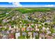 Community aerial view of the real estate and neighborhood, showcasing its proximity to lakes and green spaces at 10231 Millport Dr, Tampa, FL 33626