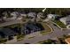 Aerial view of a suburban home, showcasing its landscaping and neighborhood at 12705 Green Heron Way, Odessa, FL 33556
