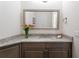 Stylish bathroom with granite countertop, undermount sink, and decorative mirror offers a touch of elegance at 17124 Crawley Rd, Odessa, FL 33556