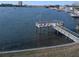 Scenic view of a private pier with colorful chairs and a clear blue bay at 1898 Shore S Dr # 311, South Pasadena, FL 33707